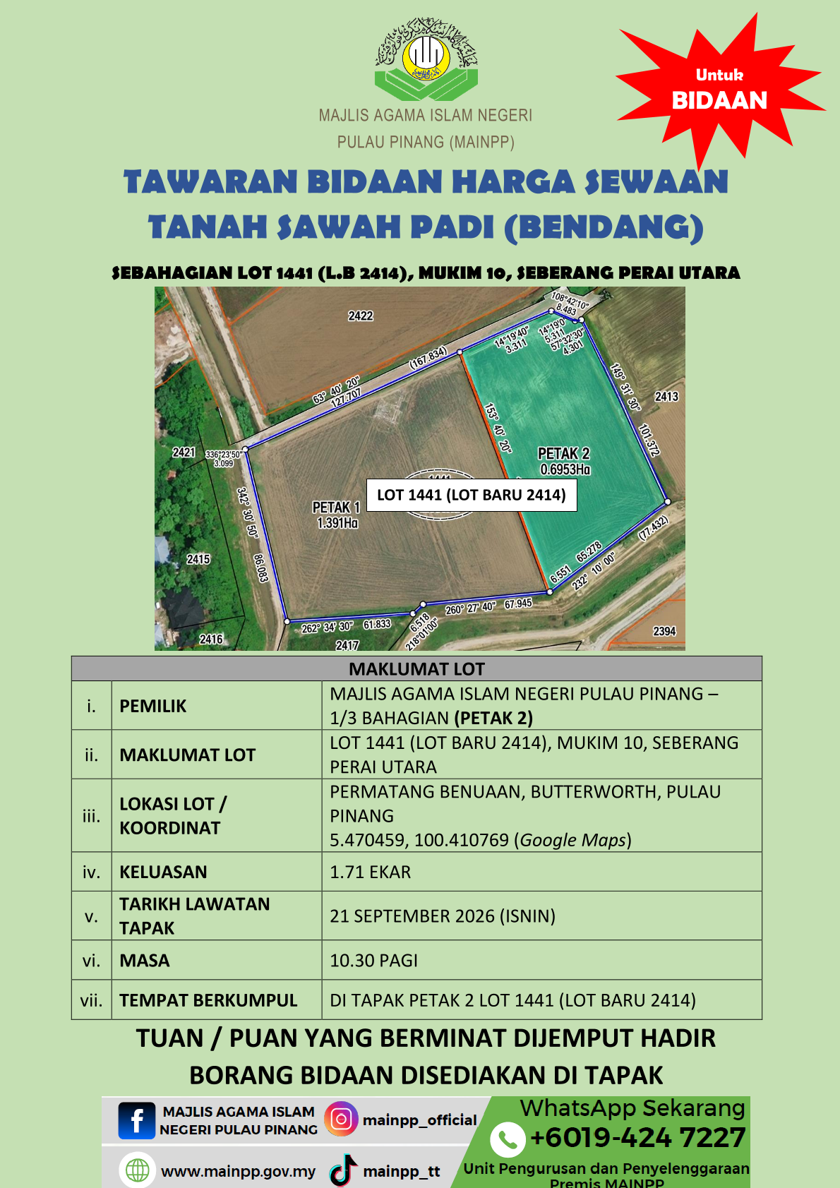 3. Iklan Jln Pmtg Pak Maras Lot 2796 mk4 SPU